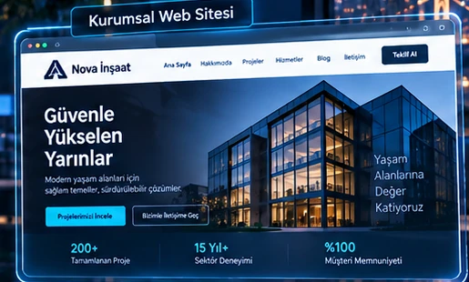Kurumsal web sitesi örneği