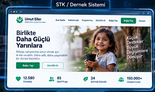 STK / Dernek web sitesi örneği